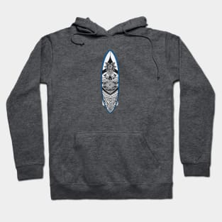 surfboard art, surfing surfer vibes, v8 Hoodie